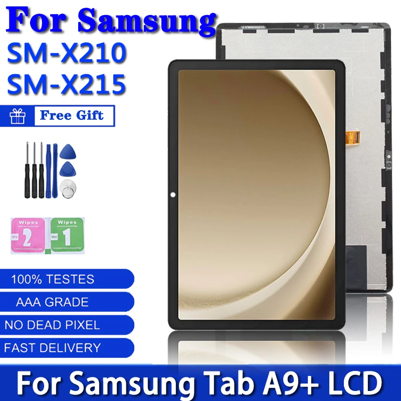 

ЖК-дисплей 11,0 дюймов для Samsung Tab A9 + A9 Plus SM-X210 X215 X216, сенсорная панель, дигитайзер в сборе, Запасная часть