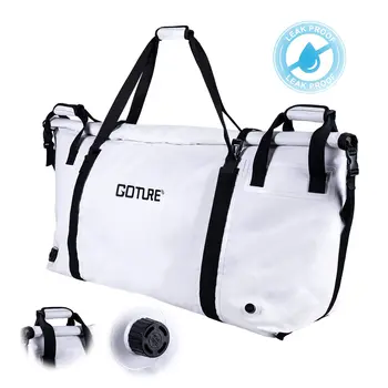 Goture 100% 방수 누출 방지 대형 낚시 쿨러 백, 휴대용 쿨러 보관 백팩, 절연 바다 보트 물고기 가방