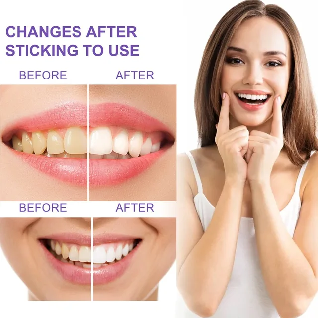 V34 Purple Brightening White toothpaste remove tartar yellow stains Repair Dazzle Teeth Gums clean care mouth fresh Breath 3