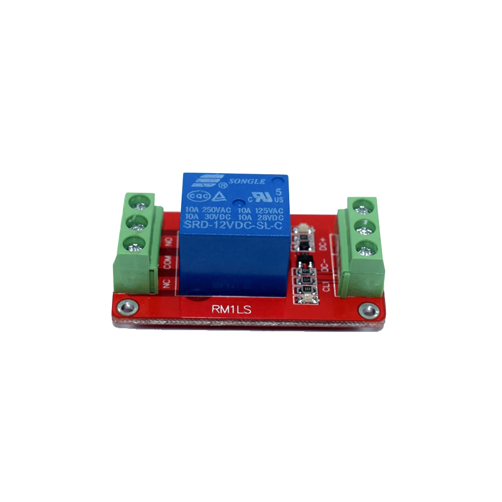 

5V 12V 24V 1 Channel Relay Module Low Level Trigger Bidirectional Terminal Expandable Relay Board with Red Blue Signal Light