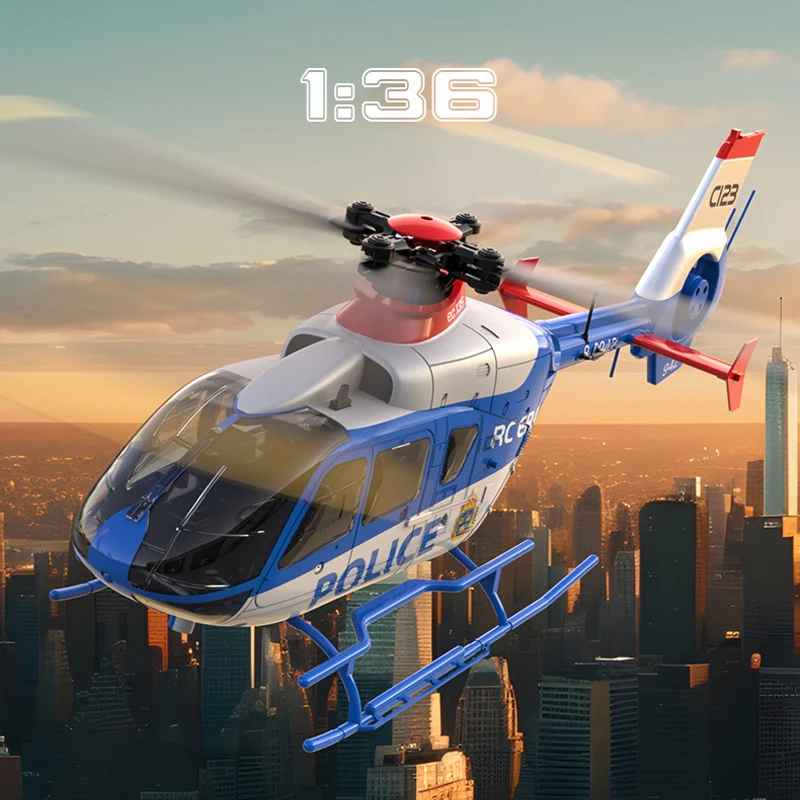 1:36 듀얼 브러시리스 리모컨 스턴트 헬리콥터, 6 채널 6 축 자이로스코프, Ec135 Rc 헬리콥터, 신제품