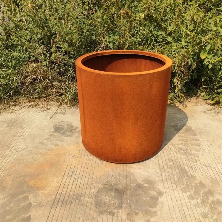 Corten Steel Serenity Planter 2