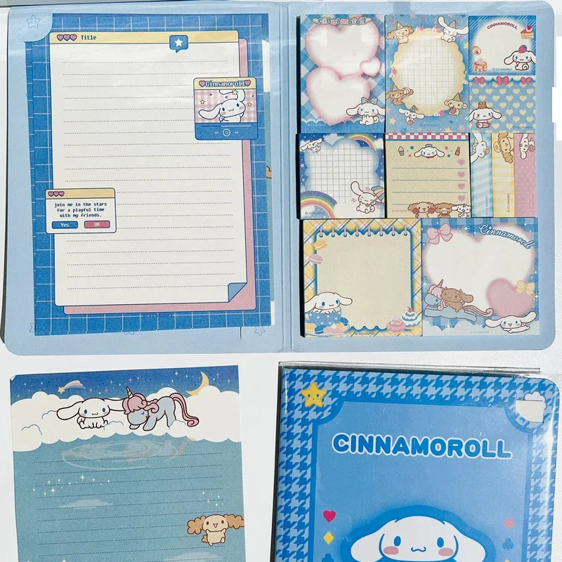 Kawaii Sanrio Convenience Book 마이 멜로디 쿠로미 Cinnamoroll 노트 북 귀여운 붙여 넣기 메모장 학생 사무용품