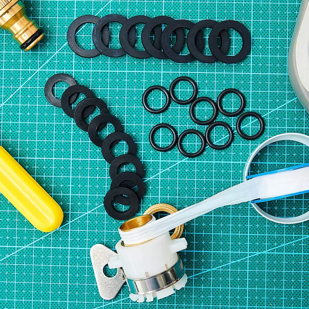 

Sealing Rings High Quality 26 Piece Nitrile Butadiene Rubber Washer And Thread Seal Tape Set For Garden Fittings