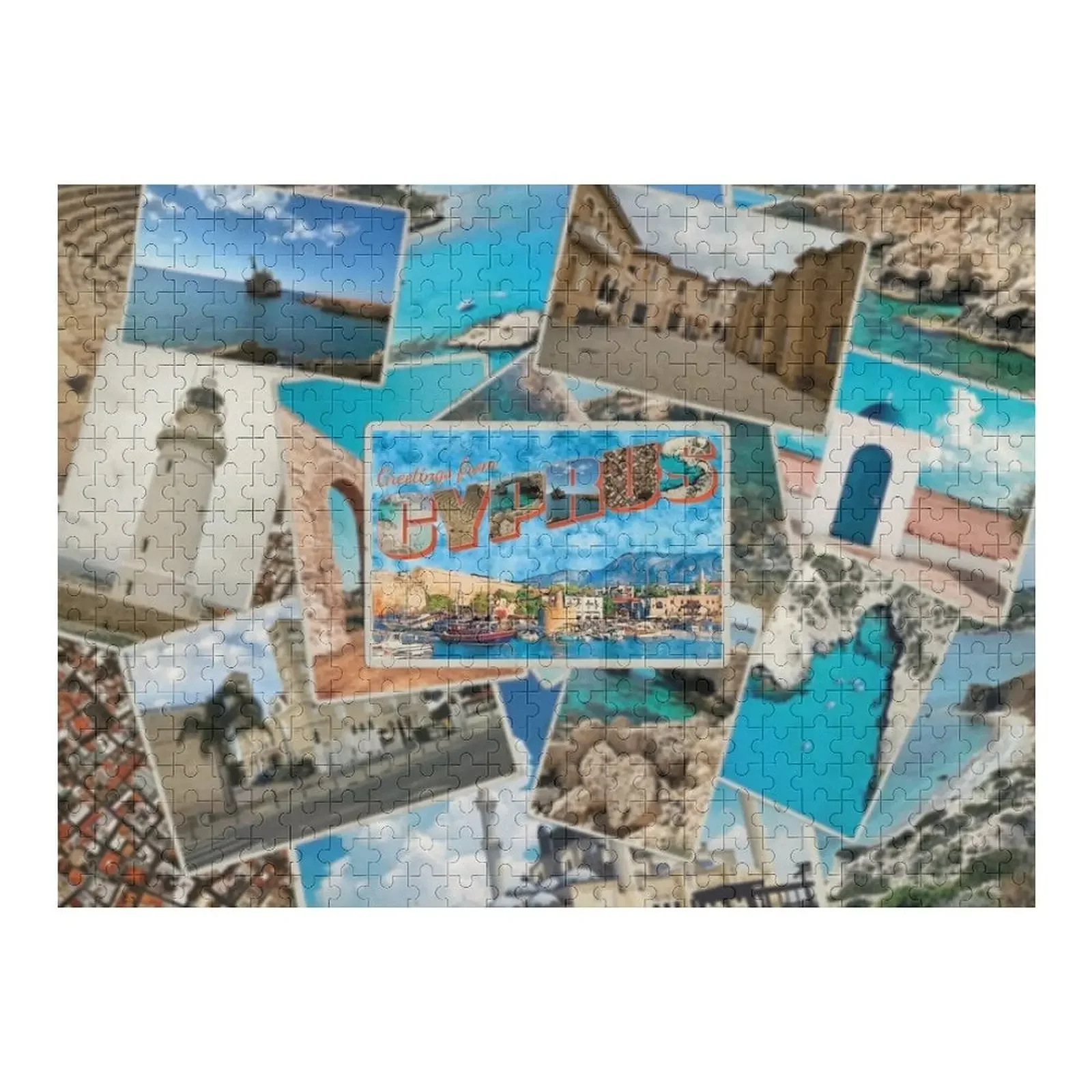 Greetings from Cyprus Vintage style retro souvenir Jigsaw Puzzle Game Children Custom Wood Custom Gift Puzzle greetings from los angeles 1 cd