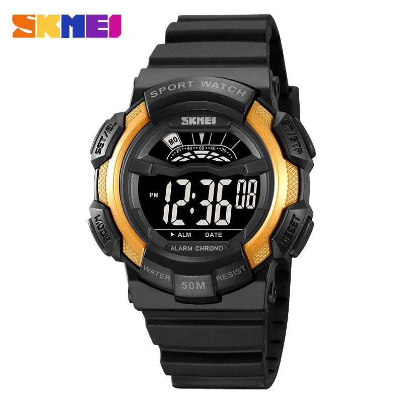 SKMEI Watch Fashion Casual Digital Men Watch Waterproof Date Alarm Countdown Sport Electronic LED Wristwatch For Men Male Clock