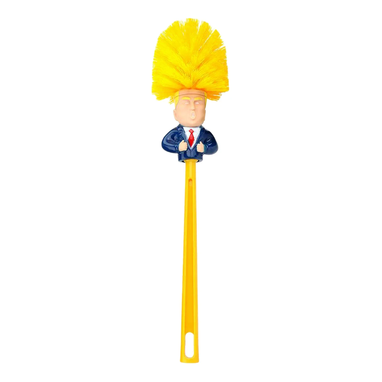 New Toilet Brush Holder Plastic Base Yellow Open Arms Set Funny Gag Creative Gift Clean Bathroom Tiles Cleaning Brosse Toilette