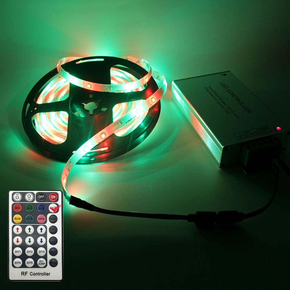 rgb led sem fio contoller com rf controle remoto para rgb led tira de luz