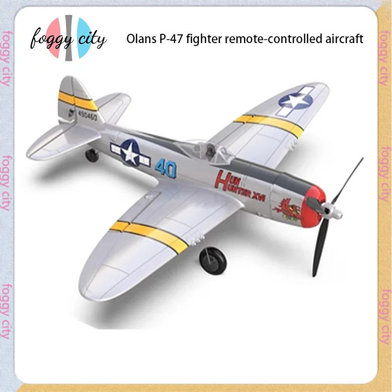 

Olanz 761 P-47 Fighter Remote Control Aircraft Four Channel Propeller Fixed Wing Aircraft Model Foam Fall Resistant Aircraft Toy