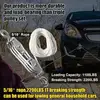 Rope Pulley Hoist 50 Ft 3/8 Rope Pulley Hoist With 5:1 Lifting Power 2200 Lbs Breaking Strength Heavy Duty Pulley System Rope 2