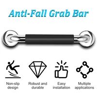 ฝักบัวห้องน้ํา Handrail สแตนเลส/พลาสติกห้องน้ําอ่างคว้าบาร์ Anti SLIP ป้องกัน Falls สําหรับผู้สูงอายุความปลอดภัยสนับสนุน Handle 2