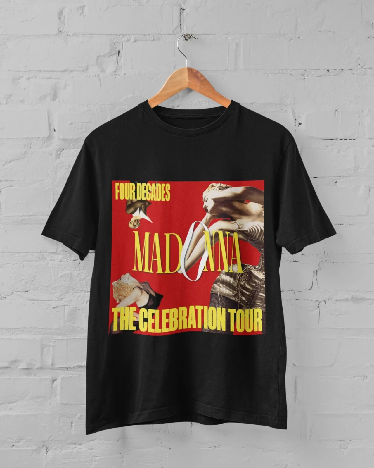 Madonna Quattro Decadi The Celebration Tour T Shirt Full Size S-5Xl
