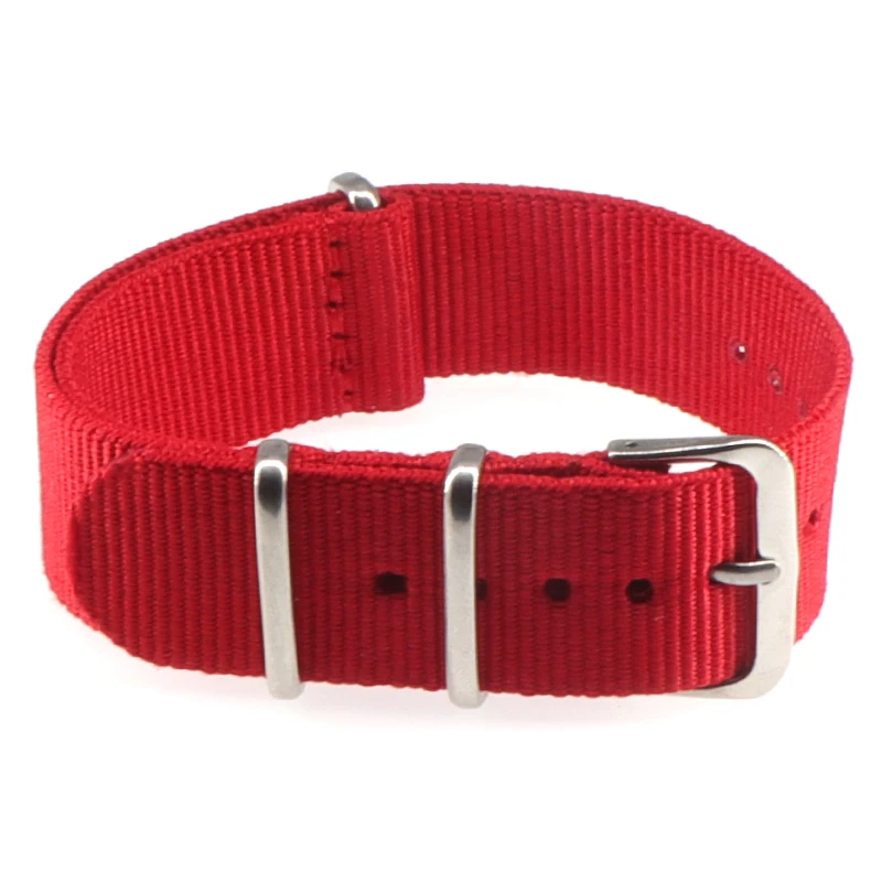 Nylon Army Sports Black Watch Strap with Belt Buckle
