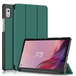 Durable Foldable Tablet Case with Hard - Shell Drop - Proof Design for Lenovo Tab M8 4th (Dark Green)