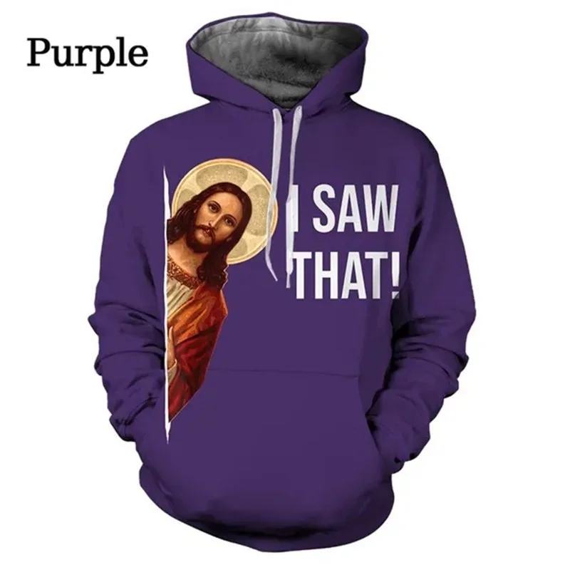 

New Winter 3D Funny Christian Jesus Printing New In Hoodies & Sweatshirts Children Fashion Streetwear Hooded Sweatshirts Clothes