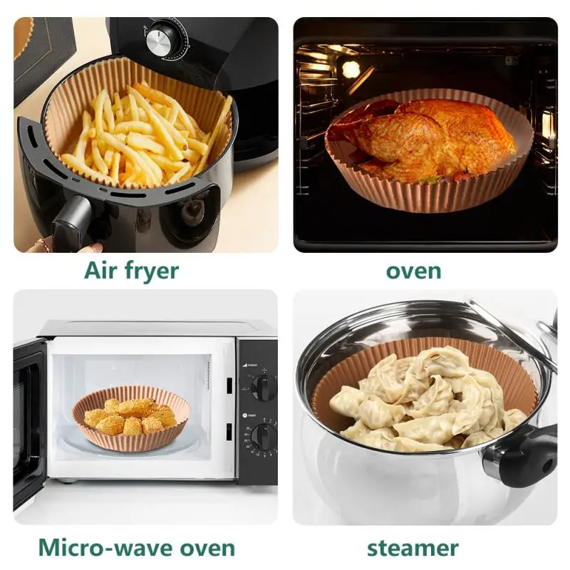 Air Fryer Paper Air Fryer Liners Disposable Air Fryer Liners Air Fryer Accessories 10/30Pcs Air Fryer Disposable Paper Nonstick Airfryer Baking Papers 16cm Round Air-Fryer Paper Liners Kitchen Accessories