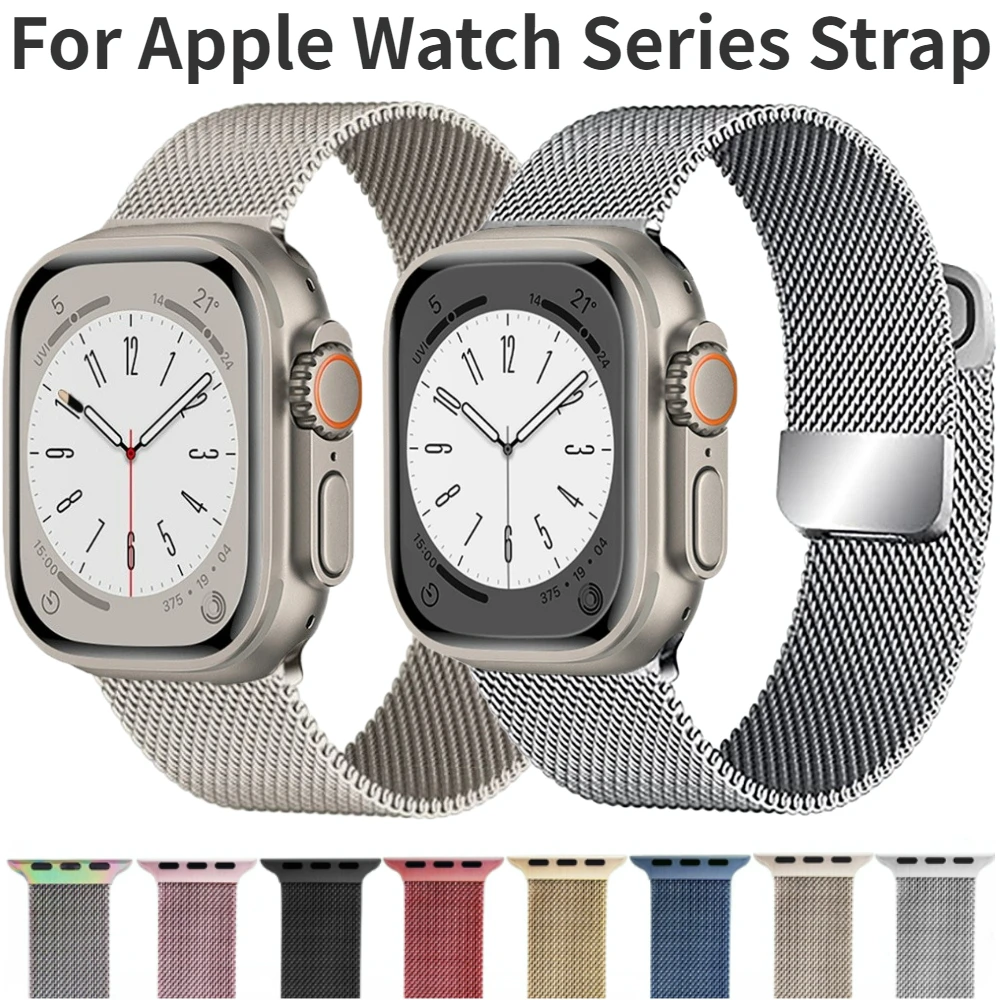 Premium Milanese Metal Watch Strap - Adjustable Mesh Band