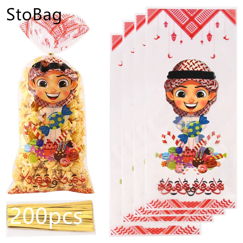 

StoBag 2024 ОПП плоский пакет детская упаковка на день Конфеты Печенье Хлеб десерт закуска Декор Детская фотоупаковка поставка оптовая продажа