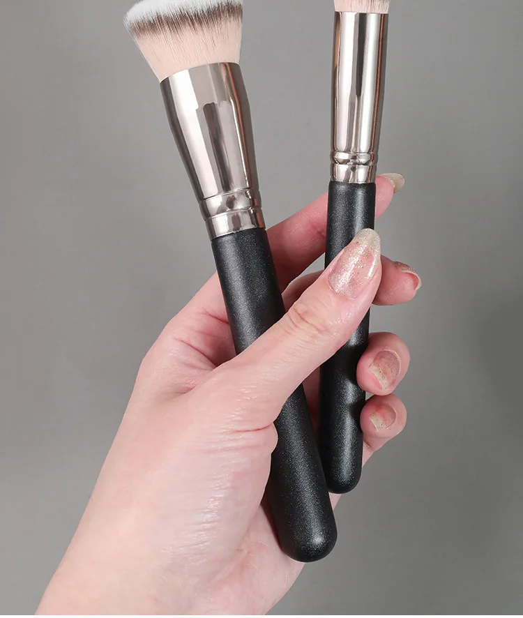木製ハンドル付きメイクブラシ,プロの美容アクセサリー,化粧品用