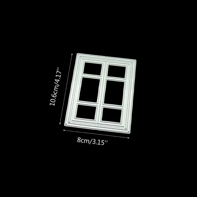 

Window Metal Die Cuts Stencil for DIY Paper Art Crafts Photo Album Cards Decor