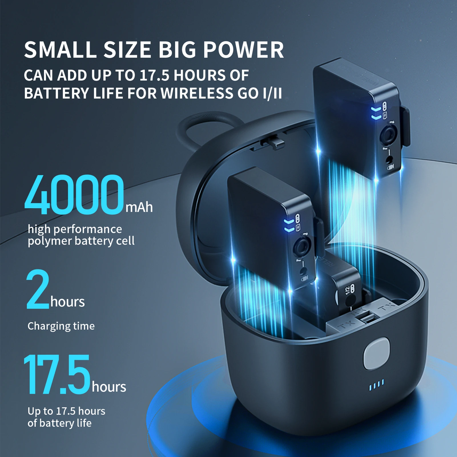 Telesin Wireless Microphone Charging Box 3-slot Charging Case 4000mah  Battery 18w Bi-directional For Wireless Go I/ Go Ii - Photo Studio Kits -  AliExpress