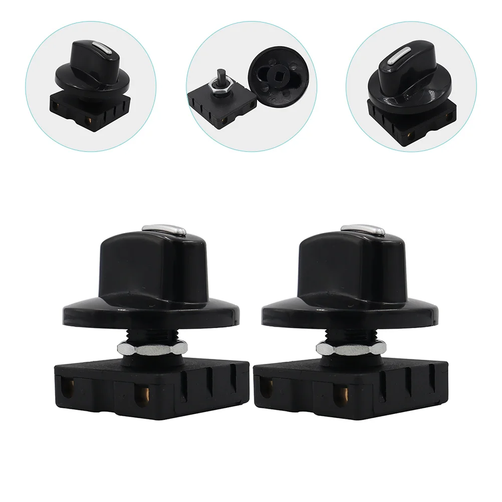 

2 Sets Fan Rotary Speed Electric Heater Selector Replacement Heaters 3 for