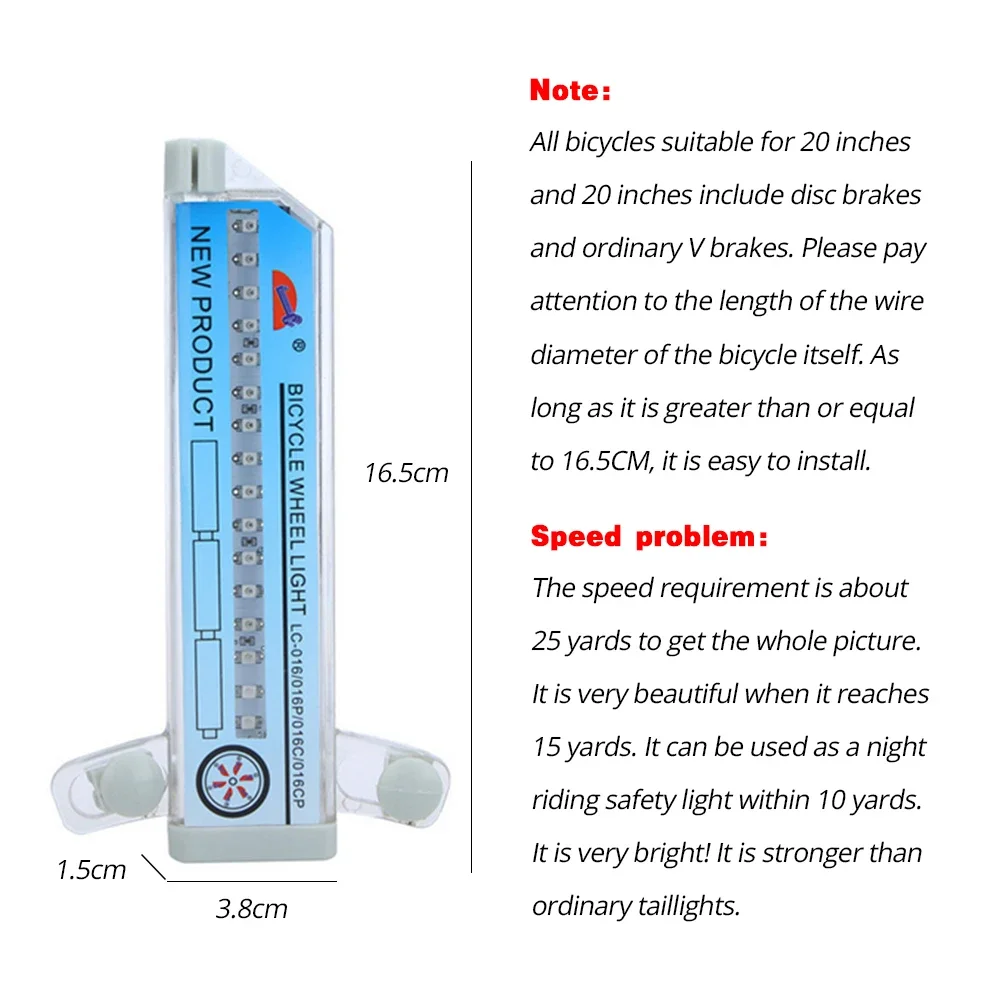32Patterns Bike Bicycle Wheel Traffic Light Double Display Flash Rgb Led Lights Bicycle Spoke Lamp Night Riding Cycling Lighting