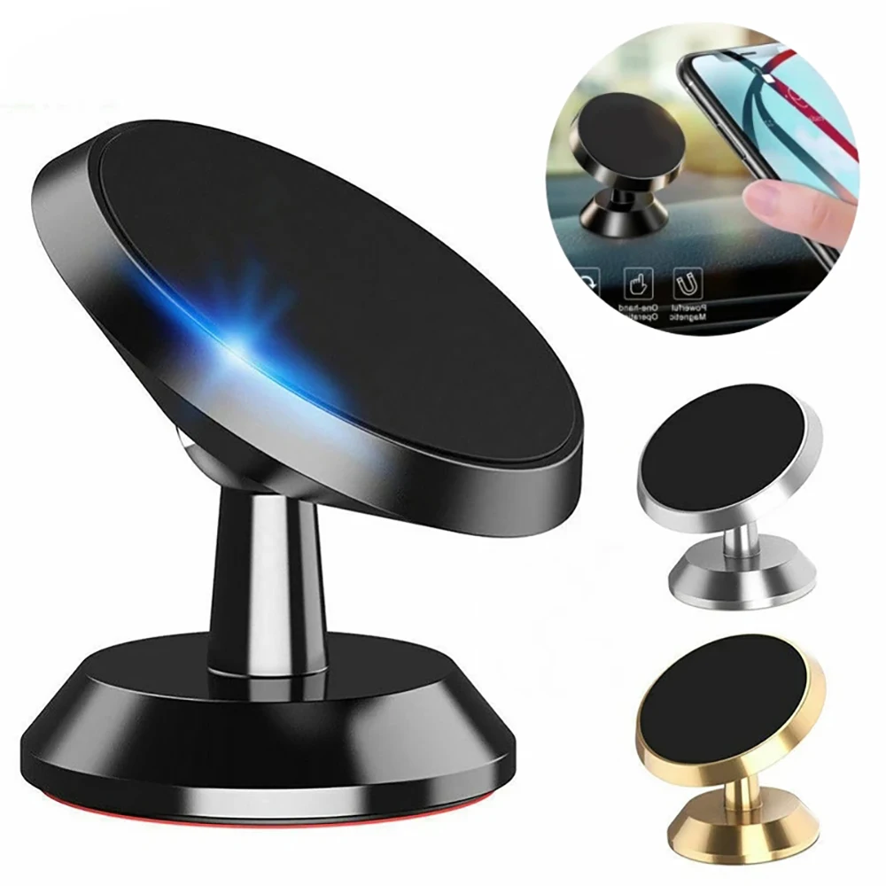 Universal Magnetic Phone Holder – Secure Dashboard & Wall Mount