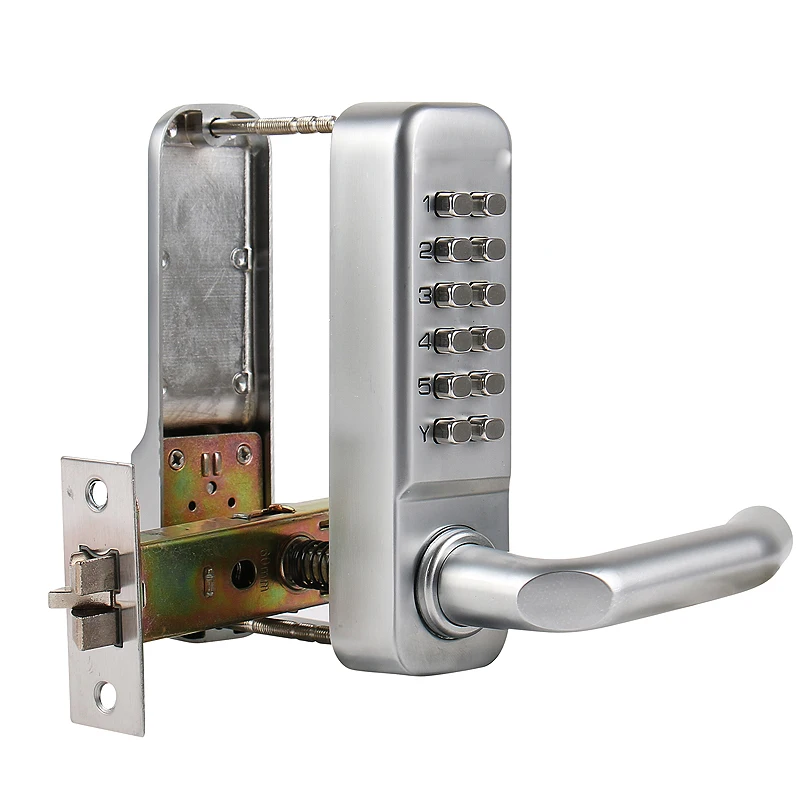 Smart Door Lock Smart Lock Electronic Lock Password Lock Long Handle Keyless Mechanical Digital Door Lock Password Keypad Home Garden Yard Wooden Iron Gate lock Pushbutton