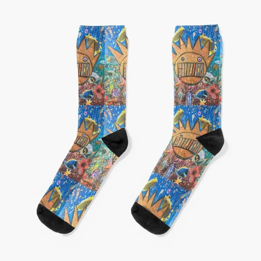 

BOOGNISH ART - WEEN Socks Soccer Antiskid soccer cartoon Socks Man Women's