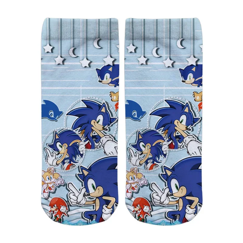

Sonic Peripheral Printed Full-color Socks Mid-tube Breathable Sweat-absorbing Deodorant Casual All-match Socks