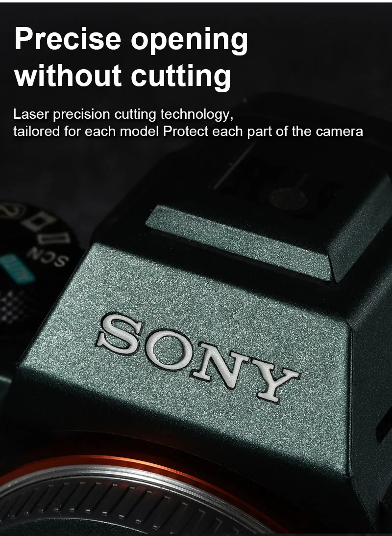 Description Picture 4 of itemFor Iconic Brand ILCE-6700 A6300 A6400 A6000 A6700 A6600 A6500 ILCE-6500 Alpha 6600 ILCE-6600 Camera Body Skin Sticker Skin Wrap Film