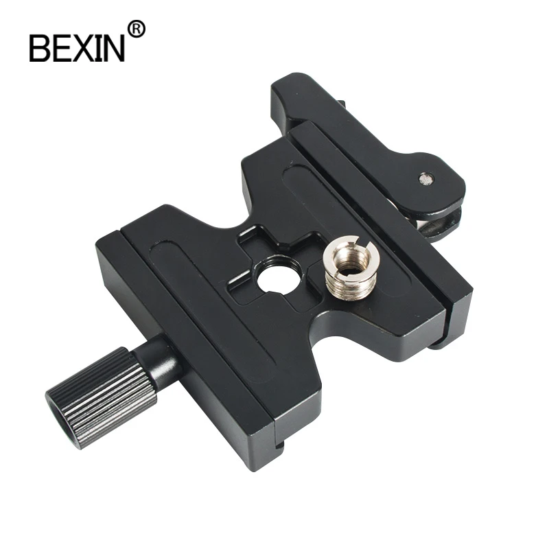 BEXIN Double Lock Mounting camera Plate Clamp Quick Release Plate Clamp Adjustable Knob Adapter For Arca Swiss Tripod Ball Head camera clamp camera tripod plate camera tripod adapter camera mount plate camera base plate tripod adapter mount