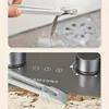 4 in 1 360° Rotating Hard Bristle Scrubber Multi-Purpose Tile Cleaning Brush with Clip Scraper for Bathroom Kitchen Floors 4