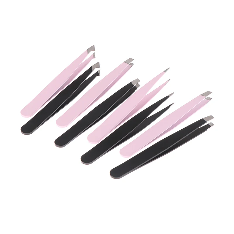 1PC Eyebrow Tweezers Eyebrow Clip Clamps Trimming Tool Tweezers for Hair Beard Removal Makeup Tool 2