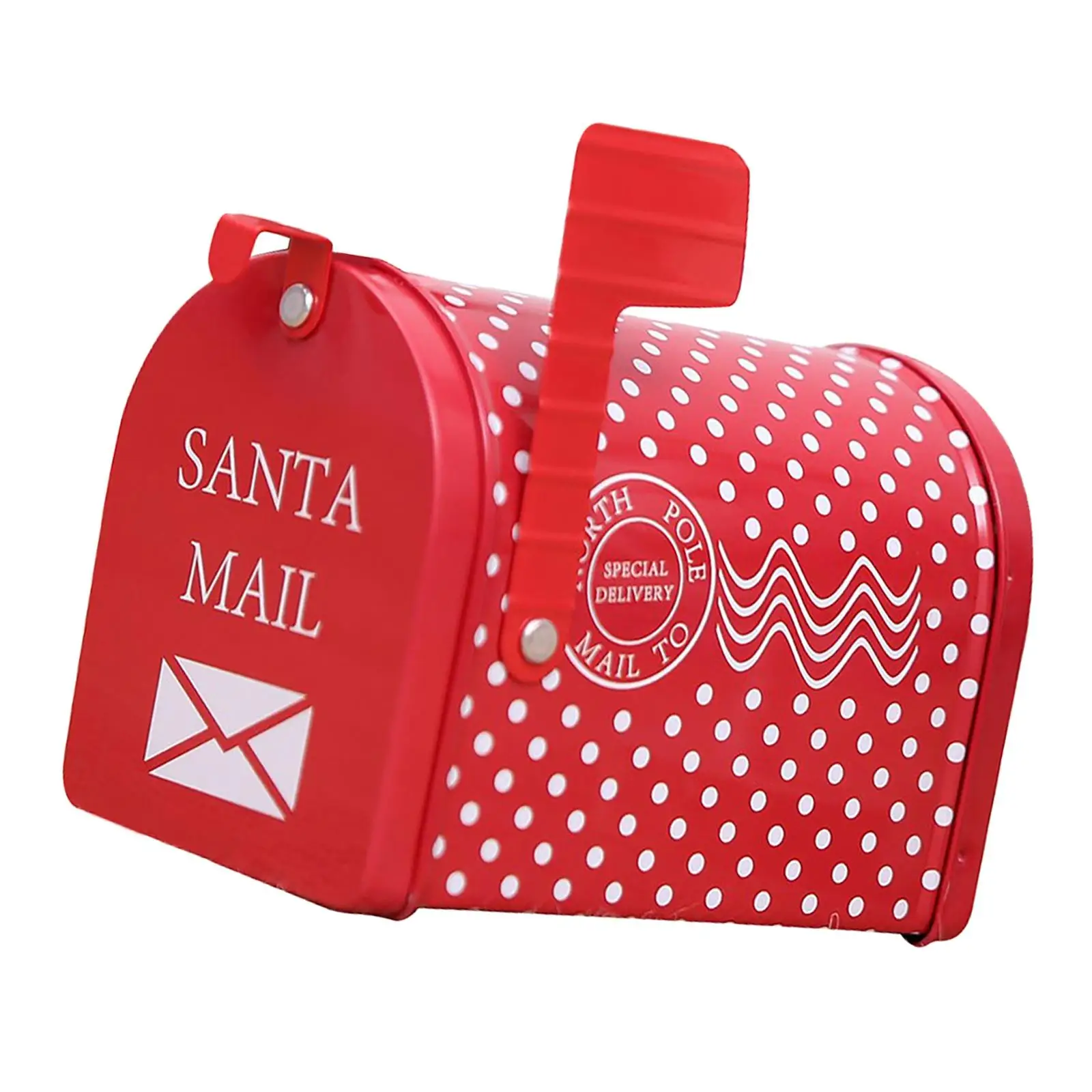 Christmas Letter Mailbox/Mailbox Mailbox with Christmas Decoration in the Garden