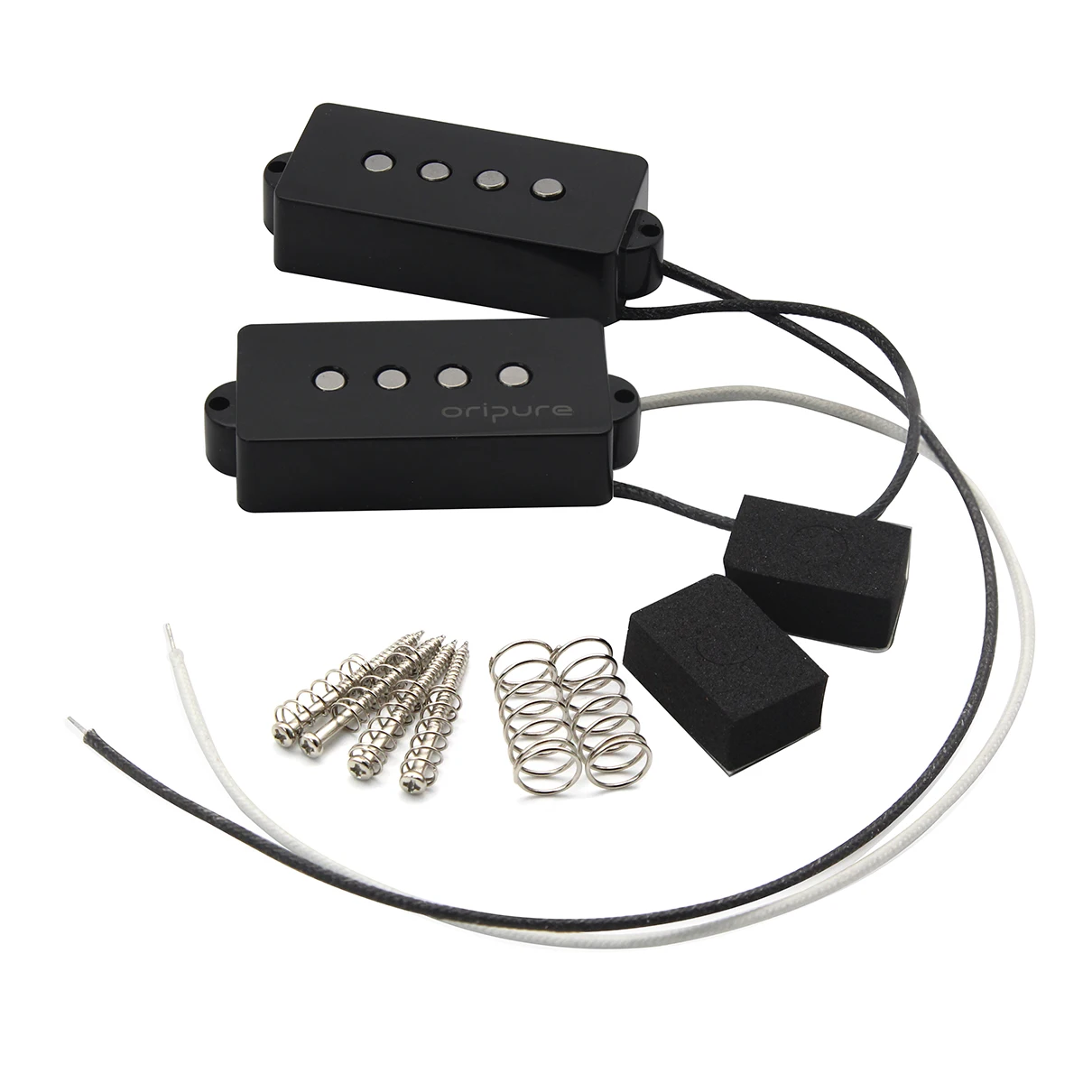 OriPure Juego de pastillas de bajo eléctrico, pastillas de 11,6 k para 4 cuerdas de precisión PB OriPure Juego de pastillas de bajo eléctrico, pastillas de 11,6 k para 4 cuerdas de precisión PB