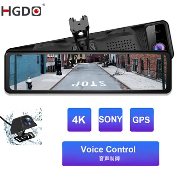 HGDO-4K 소니 Imx415 대시 캠, 12V 24V 자동차 후면보기 룸 미러 카메라 전면 및 후면 GPS Dvrs 야간 비전 비디오 레코더