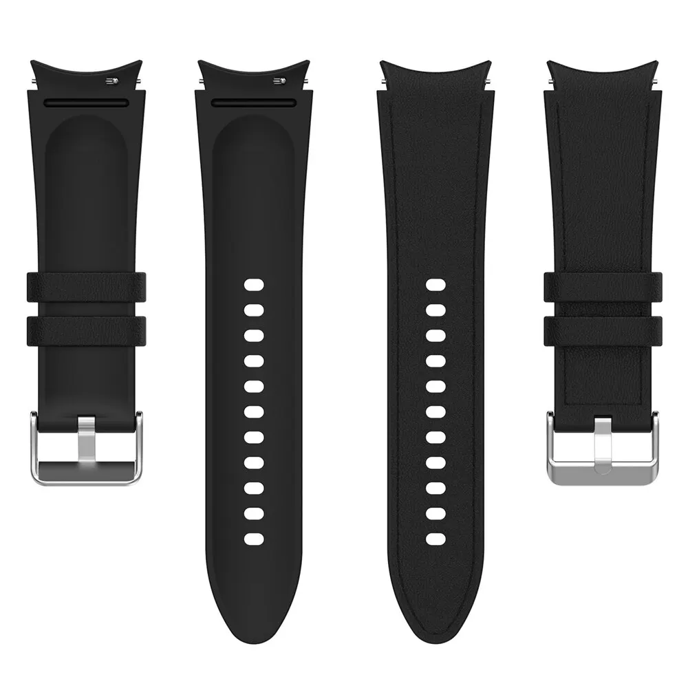 Elegant Silicone Leather Watch Strap Replacement Bracelet