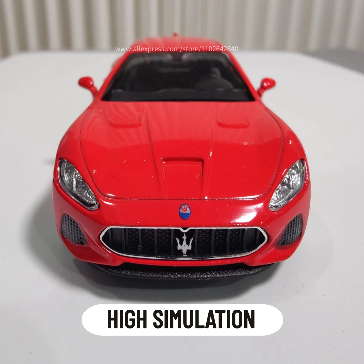 1:36 Metal Diecast Car Model Repilca Maserati Gran Turismo MC Scale  Miniature Collection Vehicle Hobby Kid Toy for Boy Xmas Gift