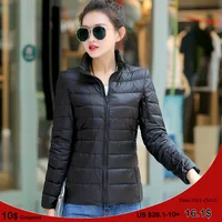 7XL Women 90% White Duck Down Jackets Women's Ultra Light Thin Duck Down Coat Autumn Winter Warm Stand Collar Hiking Abrigos Hot - Image 4