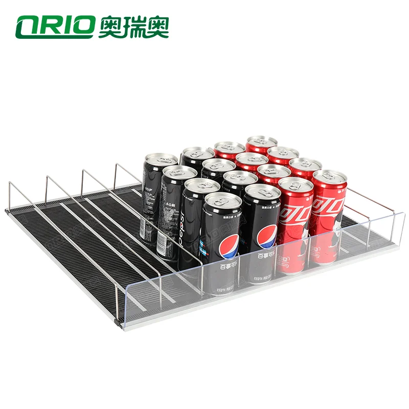 Auto-feed Gravity Beverage Display Shelf Freezer Drink Bottle Glides ...