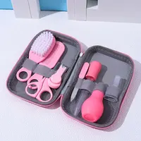 8/13pcs Baby Care EVA Bag Eight-piece Set Baby Nasal Aspirator Nail Scissors Cartoon Set Daily Cleaning Supplies Care Bag 2