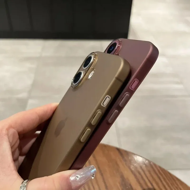 Ultra Thin Matte Shockproof PP Phone Case - Slim Clear Protective Cover