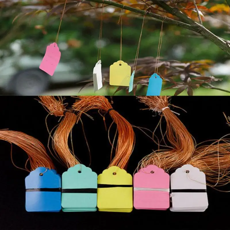 

100/50Pcs Plant Hang Tag DIY Plastic Tags Number Plate Jewelry Gift Notes Price Head Label Plant Markers Garden Wedding Tools