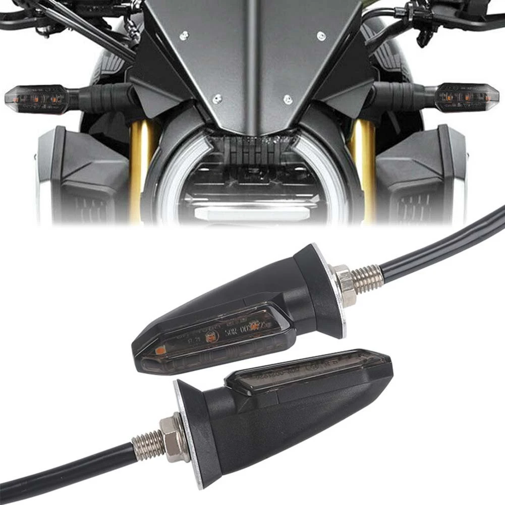 

2pcs Motorcycle LED Turn Signal Blinker Light Indicator Smoke Amber For Honda Most Dirt Bike Street Bike Dual Sport Appliance