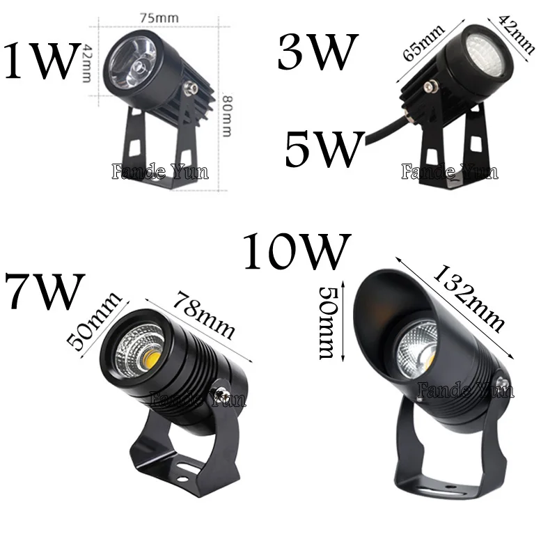 Dimmable Waterproof Landscape led Lawn light 12V 110V 220V Landscape Spot Light IP65 outdoor led light 3W 5W 10W 12W garden lamp