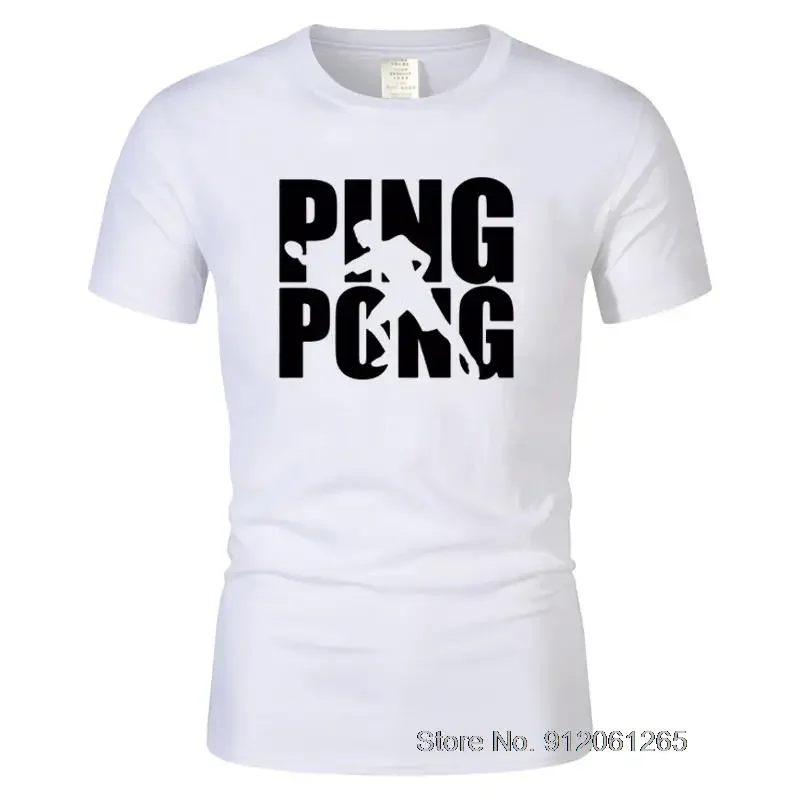

Novelty O-Neck T-Shirt Ping Pong Camisetas Player Funny Awesome Graphic Cotton Short Sleeve Evolution Table Tennis T Shirts