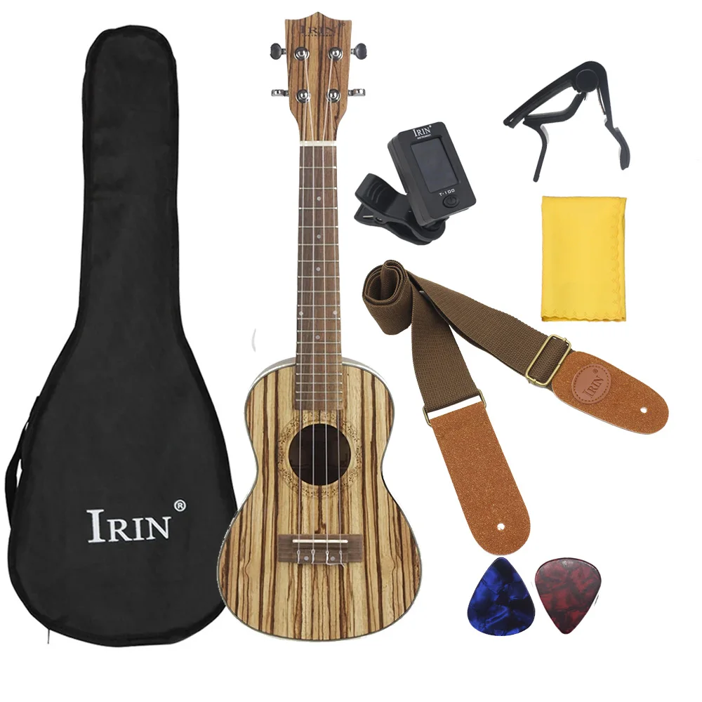 

23/26 Inch Ukulele Professional 4 Strings Guitar Zebra Wood Guitarra Ukulele with Case Tuner Capo Strap Guitar Accessories