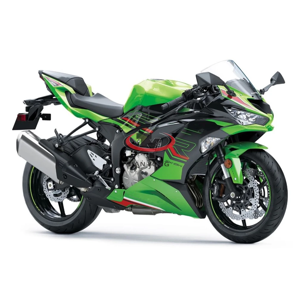 2023 Bright Green Black Red Line Prints Bodywork Cowling Full Fairing Kit For Kawasaki ZX6R ZX 6R 636 2019-2020-2021-2022